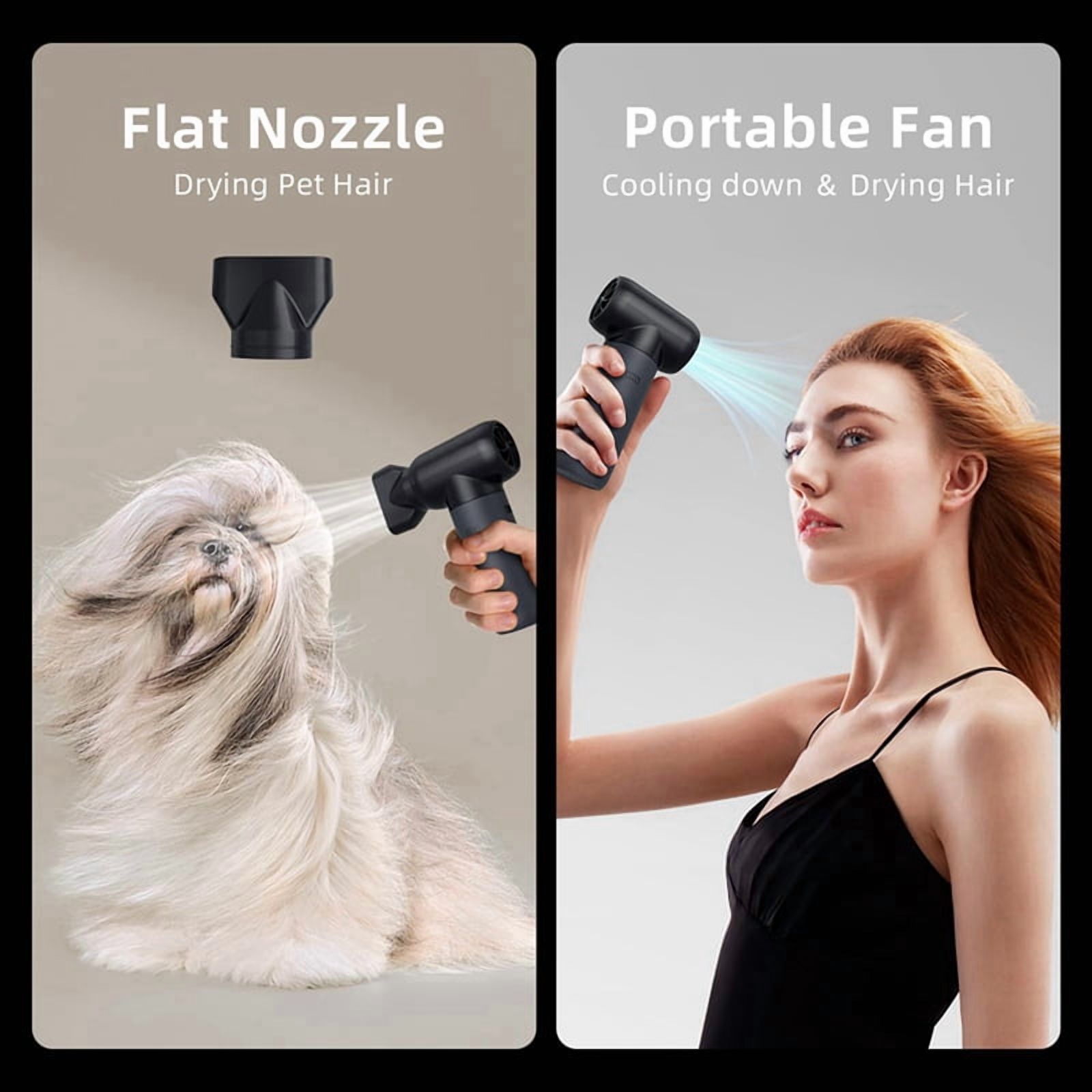 2X Compressed Air Duster,180000RPM Dryer Blower,3 Gear Portable Electric Air Duster,for Car Dry,Keyboard Computer