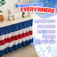 thumbnail image 6 of RTC Group 100% Polyester Tulle Ruffle Table Skirt Cover 6ft, 72 x 30 - Birthday Parties, Wedding, Party Decorations, Patriotic, 6 of 9