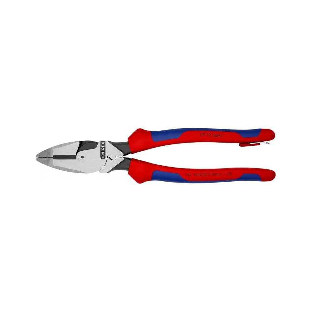 Knipex 09 12 240 SBA Lineman's New England Comfort Grip with Tape Puller & Crimper