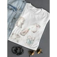 thumbnail image 3 of Adorable White Spring Rabbits T-Shirt Women -Image by Shutterstock, Female XX-Large, 3 of 4