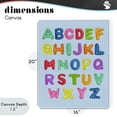 thumbnail image 4 of Stupell Industries Contemporary Gummy Candy Alphabet Canvas Art, 16 x 20, by LISH Creative, 4 of 8