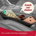 thumbnail image 4 of Organizador para espacio en el asiento del automóvil oso de fresa cuero vegano ajustable Paquete de 2, 4 of 5