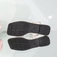 thumbnail image 4 of Xfvqtps Women Strappy Sandals Flat Slip on Open Square Toe Crisscross Summer Sandals Casual Shoes Walking Sandals, 4 of 9