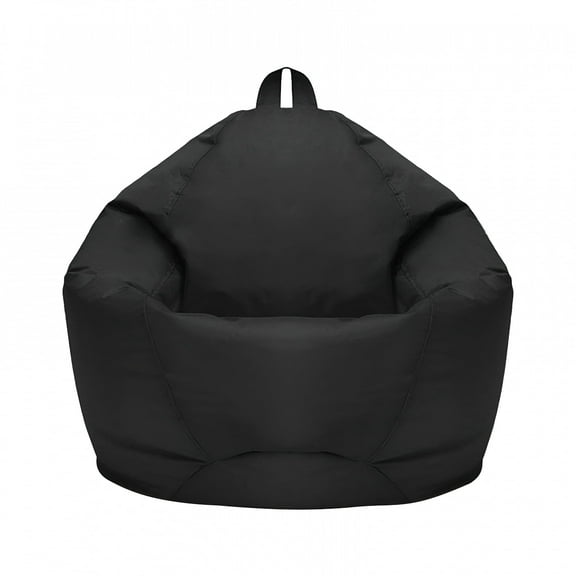 LAMIRO Black Bean Bag - The Lazy Sofa Chair - Small Bean Bags for Kids 70X80CM（No Fill）