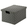 thumbnail image 2 of Honey-Can-Do Honey Can Do Large Woven File Box Salt&Pepper, 2 of 3
