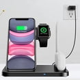 thumbnail image 3 of Support de Chargeur Sans Fil, Station de Charge Sans Fil 4 en 1 Compatible avec la Série iPhone, 3 of 9
