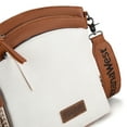 thumbnail image 5 of Montana West Multi Zip Pocket Large Crossbody Bag With Guitar Strap, Brown/Beige, 5 of 8