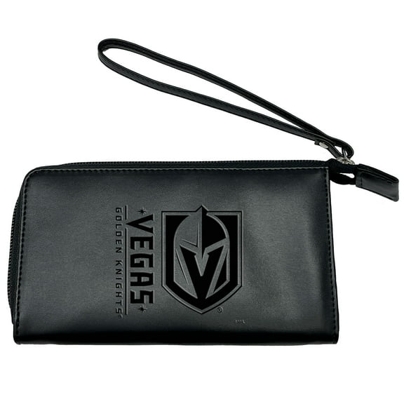 Black Vegas Golden Knights Cell Phone Wristlet Wallet