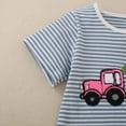 thumbnail image 4 of Kids Boys Summer Casual Outfit Set for Easter Cute Embroidery Short Sleeve T-Shirt and Shorts Set Toddler Boy Easter Set, 4 of 6