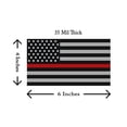 thumbnail image 2 of Flexible Magnets U.S. American Flag Car Magnet with Red Line - 4 X 6.5 - Weather and UV Resistant from, 2 of 3