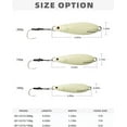 thumbnail image 6 of BLUEWING Fishing Lures Saltwater Fishing Lures Vertical Jigs for Saltwater Fish, Slow Fall Pitch Fishing Lures with Hook, 100g, White, 6 of 7