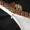 thumbnail image 4 of jejeloiu Brown Bling Monogram R Queen Duvet Cover Set For Girls,Classic Leopard Bow Initial Print Bedding For Kids,Black Reversible,3 Pieces(No Comforter), 4 of 6