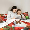 thumbnail image 4 of Feelyou Kids Santa Claus Twin Bedding Sets 7-Piece, Dreamy Fairy Tale Bedding Comforter Set, Christmas Rabbit Animal Reversible Sheet Sets, Ultra Soft Home Decor, 4 of 7