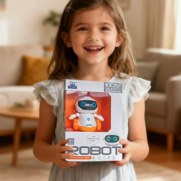 【Curated Selection】K Ids Line Following Robot Toy Drawing Track Car Fun Educational Coding Introduction Toy Interactive For Boys & Girls, White Line Drawing Robot, A, By Shiogb