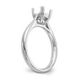 thumbnail image 6 of Solid 14k White Gold Square Solitaire Engagement Ring with CZ Cubic Zirconia Size 5, 6 of 8