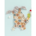 thumbnail image 2 of Bagilaanoe Toddler Baby Girl One-Piece Swimsuit Floral Print Sleeveless Rompers Swimwear 18M 24M 3T 4T 5T 6T Kids Ruffle Bathing Suit, 2 of 8