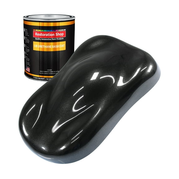 Black Sparkle Metallic 1 Quart URETHANE BASECOAT Car Auto Body Paint