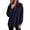 Navy, variant on cocolona Tunic Sweatshirts for Women Long Sleeve Lapel Half Zip Pullover Tops Casual Loose Curved Hem Workout Sweatshirts