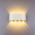 thumbnail image 5 of Lámpara de pared LED moderna para interior y exterior, luz de aleación de aluminio que se enciende hacia arriba y hacia abajo con diseño resistente al viento, a la lluvia y al polvo para sala de, 5 of 5