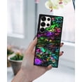 thumbnail image 5 of WIRESTER Shockproof Soft Rubber Cover Case for Samsung Galaxy S25 Ultra 6.8" 2025, Purple Green Galaxy Marble, 5 of 5