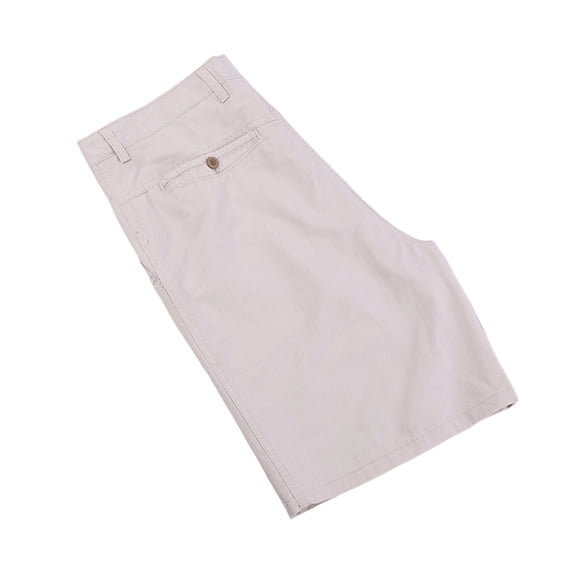 JUUYY Mens Shorts Casual Pleated Front Cotton Golf Shorts with Pockets Solid Lightweight Summer Classic Work Dress Shorts for Men Beige XXXL