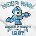 thumbnail image 2 of Retro Mega Man Running and Gunning Unisex Plus Size Long Sleeve Shirt Brisco Brands 2X, 2 of 5