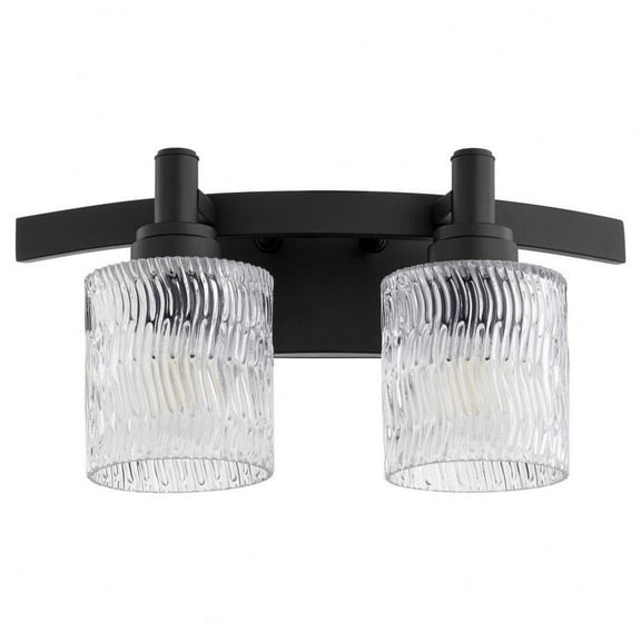 Longwood Warren 2 Light Vanity Light-Noir Finish Bailey Street Home 183-Bel-4539619