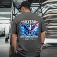 thumbnail image 2 of 250 Anniversary USA T Shirt 4th of July Shirts for Men 250th Anniversary Independence Day Short Sleeve Tees Tops Patriotic American Flag T Shirt (Dark Gray,M), 2 of 6