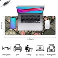thumbnail image 5 of Long Mouse Pads for Desk,Pioneer Flower Floral Print Pattern Desk Mats on Top Of Desks, Desk Mouse Pad Extra Large with 3mm Non-Slip Base and Stitched Edge for Gaming,Office,Work,Home 31.5"x11.8", 5 of 6