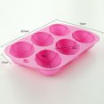 thumbnail image 5 of Opvise Cake Mold Easter Egg Shape Non-slip Silicone Fondant Chocolate Candy Dessert Mould for Bakery Pink, 5 of 7