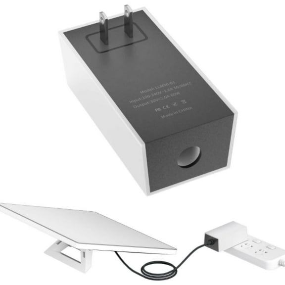 Starlink Mini AC Power Adapter – 60W 30V/2A Lightweight US Plug Charger, Portable Power Supply for Home, RV, Travel & Outdoor Use