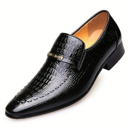 

Men s PU Leather Penny Loafers Casual Slip On Shoes For Business Office