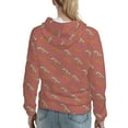 thumbnail image 7 of Daiia Leopard Print Pattern Women's Fashion Hoodies & Sweatshirts with Kangaroo Pocket Hooded Sweatshirt with Eye-catching Drawstrings-X-Large, 7 of 7