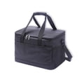 thumbnail image 1 of Sonducket Bolsa térmica de tela Oxford para alimentos y bebidas, bolsas de almuerzo de gran capacidad, paquete de almacenamiento multiusos de Kits de desorden para acampar Negro, 1 of 6
