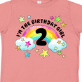 thumbnail image 4 of Inktastic I'm the Birthday Girl Second Birthday Rainbow and Stars Girls Toddler T-Shirt, 4 of 5
