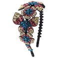 thumbnail image 1 of MasteelfCA Rhinestone Butterflies Designed Headpiece Delicate Rhinestone Headdress, 1 of 7