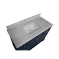 thumbnail image 3 of Madison 48" Bathroom Vanity with Royal Blue Cabinet and Carrara Marble Top, 3 of 5