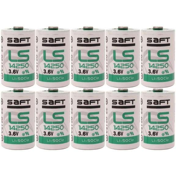 10 PCS 1/2AA LS14250 Battery 3.6V Lithium Battery  for SAFT Water Meter Electricity Meter Gas