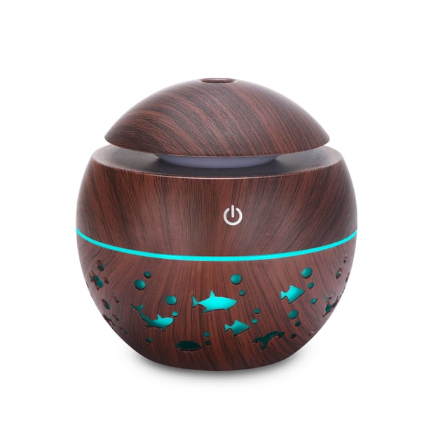 leyfeng Humidificador de aire YX-003Y de 130ml, difusor de aire USB, máquina de aromaterapia de aceite esencial, fabricante de niebla, madera ahuecada