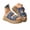 stag126-Blue, variant on Women's Leopard Printed Platform Sandals Casual Denim Wedge Slippers Fashion Slip on Shoes with Double Buckle Blue 9