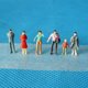 thumbnail image 5 of Gwong Juguete 100pcs 1: 75/1: 100/1: 150 Modelo de arena miniatura mixta DIY PERSONAS PERSONAS FIGURAS Gwong 30008107, 5 of 7