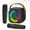 Hot Black, variant on Bonaok Mini Karaoke Machine Toys, Portable Microphones for Kids Adults, Wireless Speaker Machine with LED Lights, Home Party Birthday Gifts for 3-12 Years Old Girls Boys