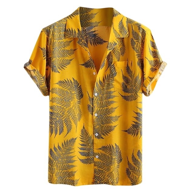 Chemise à Manches Courtes à Boutons pour Hommes, Mode Décontractée et Confortable