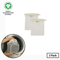 Simple Ecology Organic Cotton Mesh Laundry, Washer and Dryer Bags - X-Small 2 Pack