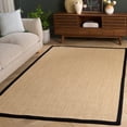 thumbnail image 3 of Safavieh Natural Fiber Jovana Solid Area Rug, Maize/Black, 6' x 8', 3 of 13