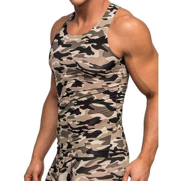 Male Power Tank Top Commando - Camo