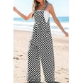 thumbnail image 4 of KRE PRIME Women Checkered Print Pocketed Wide Leg Jumpsuit, 4 of 12