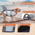 thumbnail image 4 of Chaleco salvavidas grande para perros, chalecos salvavidas para perros para nadar, traje de baño flotante, dispositivo de flotación, cinturón salvavidas, traje de flotación salvavidas para mascotas// kaili Sencillez, 4 of 4