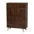 thumbnail image 2 of Baxton Studio Mid-Century Modern Shoe Cabinet, Brown, 83.8 lbs, 2 of 11