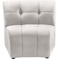 thumbnail image 1 of Meridian Furniture Limitless Cream Velvet Modular Chair, 1 of 9